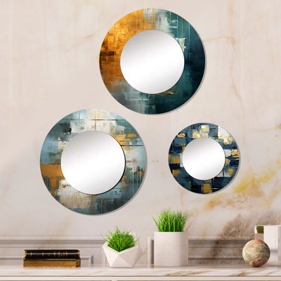 Charisse Metal Round Mirror