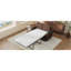 Canapé-lit gigogne Orisfur 57,9 po avec matelas à mémoire de forme simple et deux ports USB, brun, idéal pour le salon-1283719477