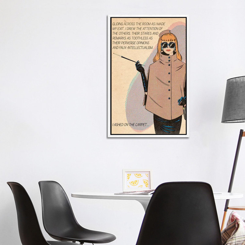 Woman Ashed by Joseph McDermott - Print on Canvas, 101.6 cm H x 66.04 cm W, White Framed
