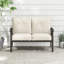 Dorisann Outdoor Metal Loveseat Coffee-112398589