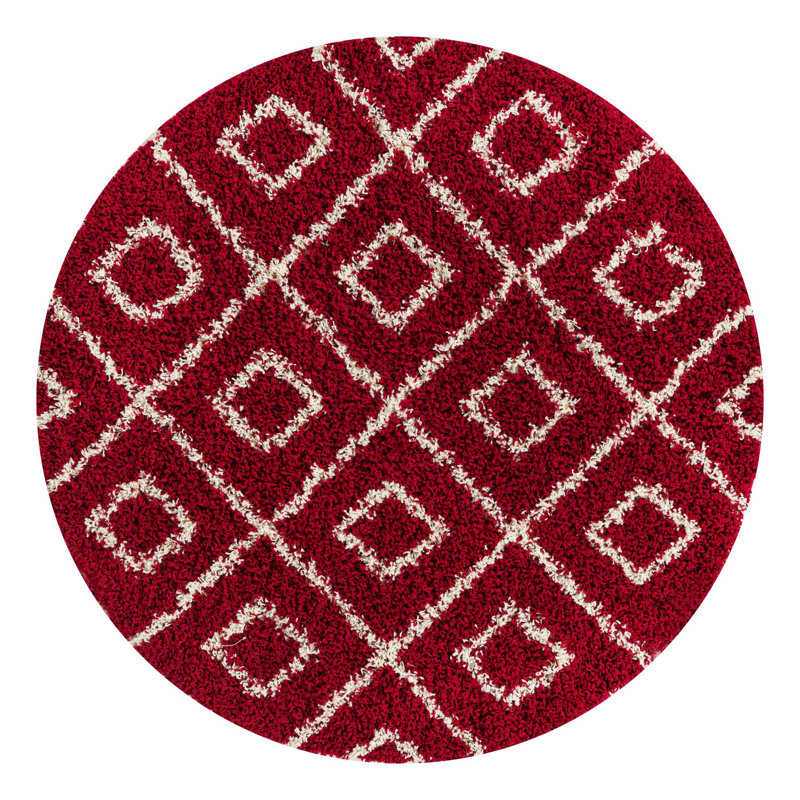 Assata Geometric Indoor Rug, Round 5'3"
