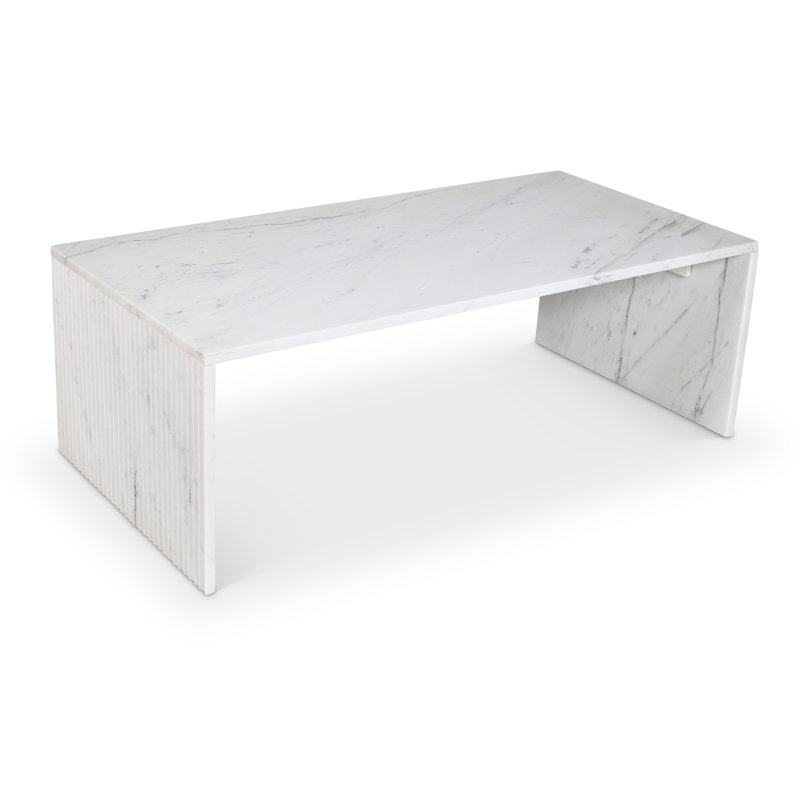 Jaloni Coffee Table, White Marble