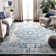 Annette Oriental Area Rug in Blue/Ivory