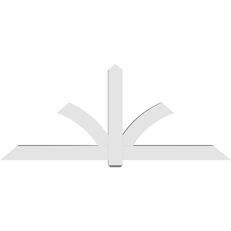 Support pour pignon en PVC Redmond, H 40 po x l 96 po (pas : 10/12), P 6 po x F 6 po