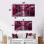 Ensemble de décorations murales roses / noires-776964518