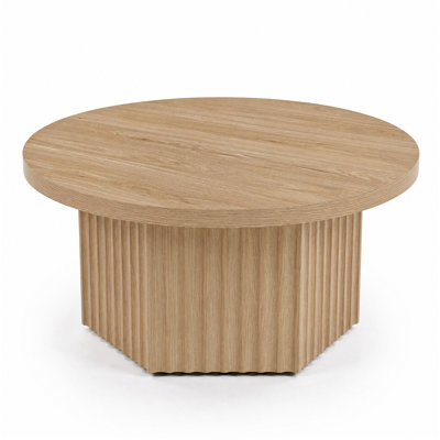 Table basse ronde à tambour Modern