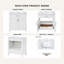 Meuble-lavabo autoportant de 76 cm de large avec porte, tiroir intérieur et dessus en céramique-1122163086