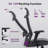 Ergonomic Swivel Executive Office Chair, Mesh Desk Chair with 4D Armrests and Adjustable Lumbar Support, 300LBS Capacity-1268247982