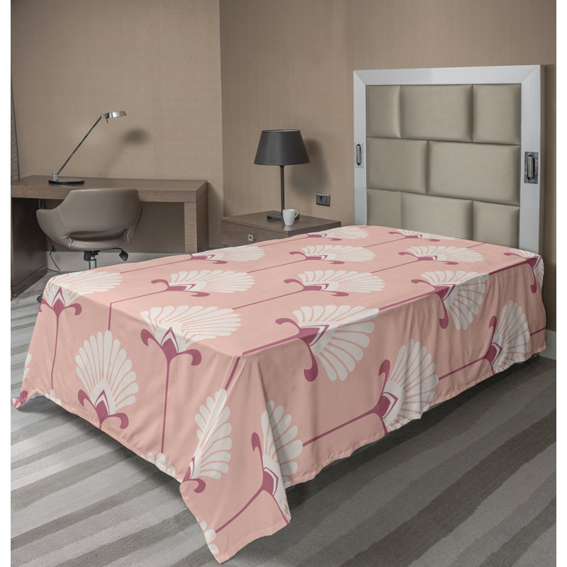 Drap-housse Ambesonne, Drap plat pour lit simple