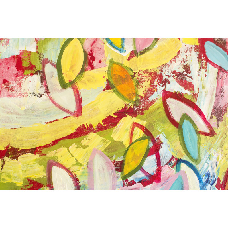 Detail Of The Painting As A Background by Simonidadjordjevic - Wrapped Canvas Print, 61cm H x 91cm W x 3.8cm D