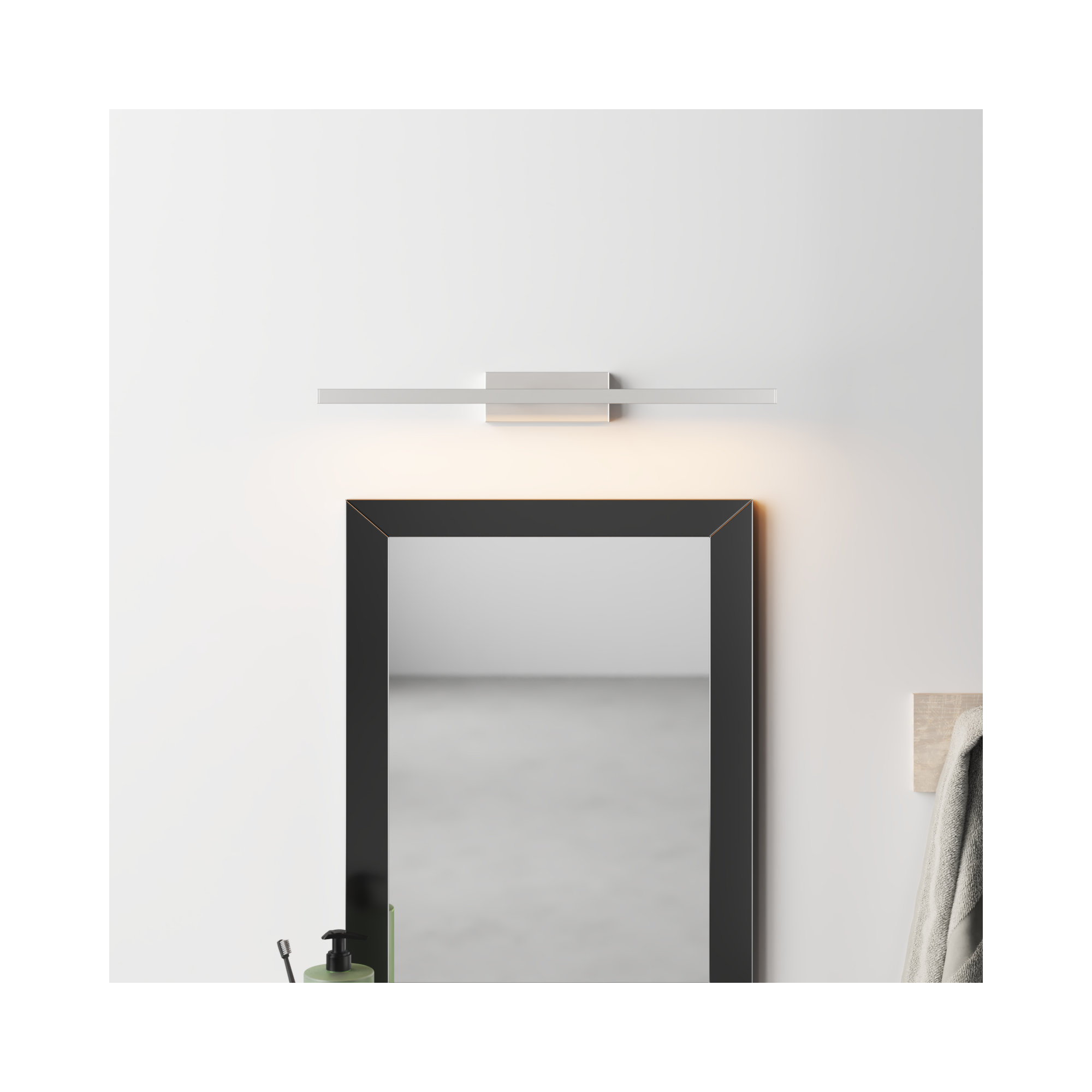 Rochelle Single Dimmable LED Bath Bar, 2700K, Brushed Nickel