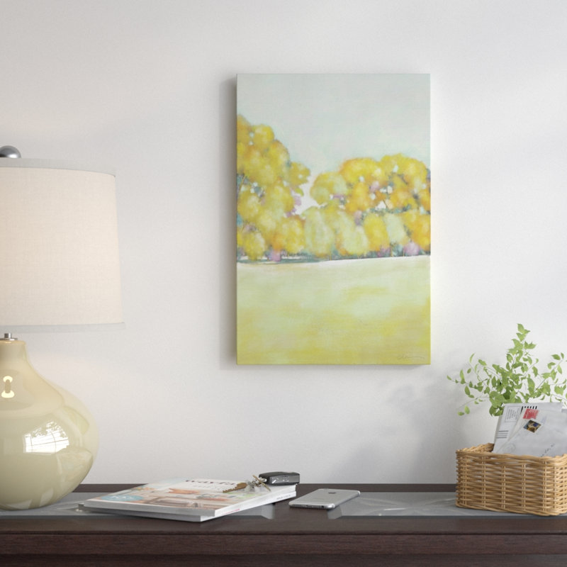 « golden landscape i », impression sur toile tendue, H 18 po x l 12 po x P 1,5 po