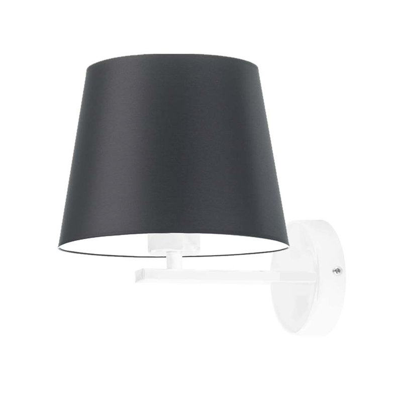 Ayad Armed Sconce, White, Black