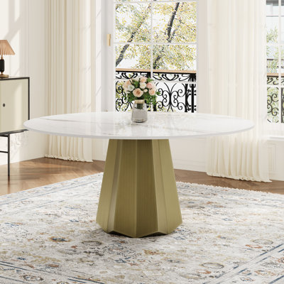 Gold Bottom Dining Table For 6