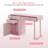 Arbadella Vanity Makeup Desk, Rectangle Accent Manicure Table with Cabinet-1540253200