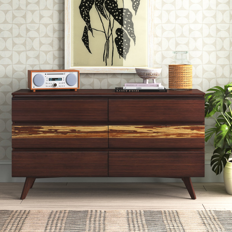 Briarcliff 64'' W 6 - Drawer Dresser, Sable