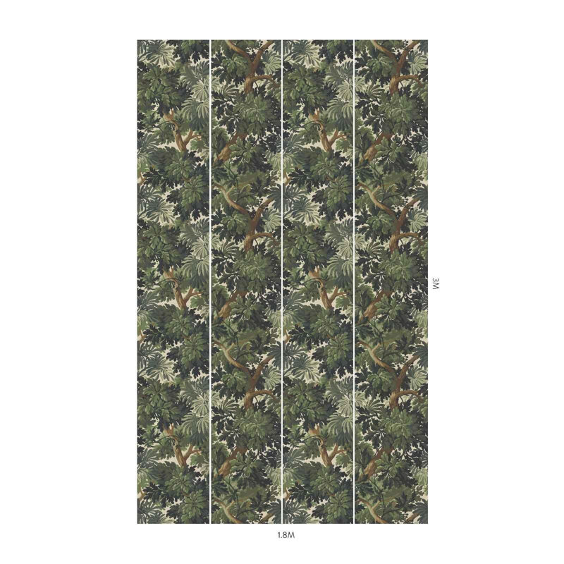 Foris Magna Wallpaper, Verdure, 32.81' L x 26.97" W