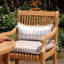 Fauteuil de salle à manger avec coussin en teck Summerton
