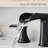 3 Hole Bathroom Faucet 8 Inch Widespread, Drip-, Handle And Pop Up Drain Hose Widespread Basin With , Manual Control, Drip-