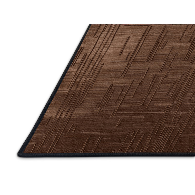 Tapis abstrait lavable à la machine, Rond 3 pi
