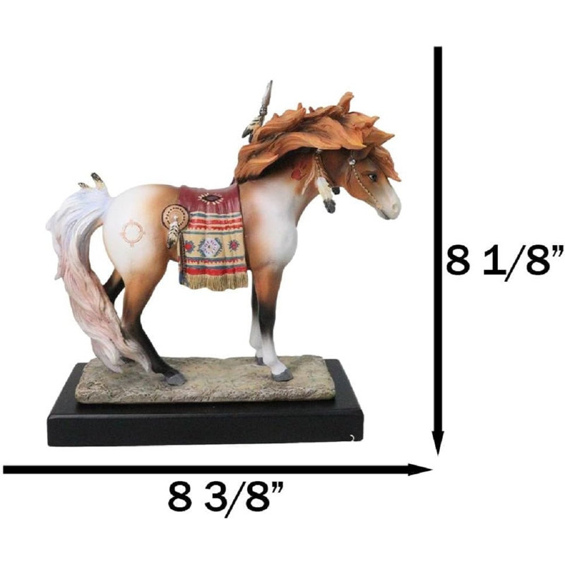 Figurine Native American Medecine Steed Horse par Laurie Prindle