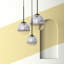Luminaire suspendu sphère 3 lumières Azlin-1677085430-1677085431