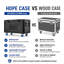 Flight case utilitaire ATA 45" x 22,5" x 24" robuste, à roulettes et séparateurs, empilable, pour matériel audio professionnel, DJ, éclairage de scène, diffusion et tournées.