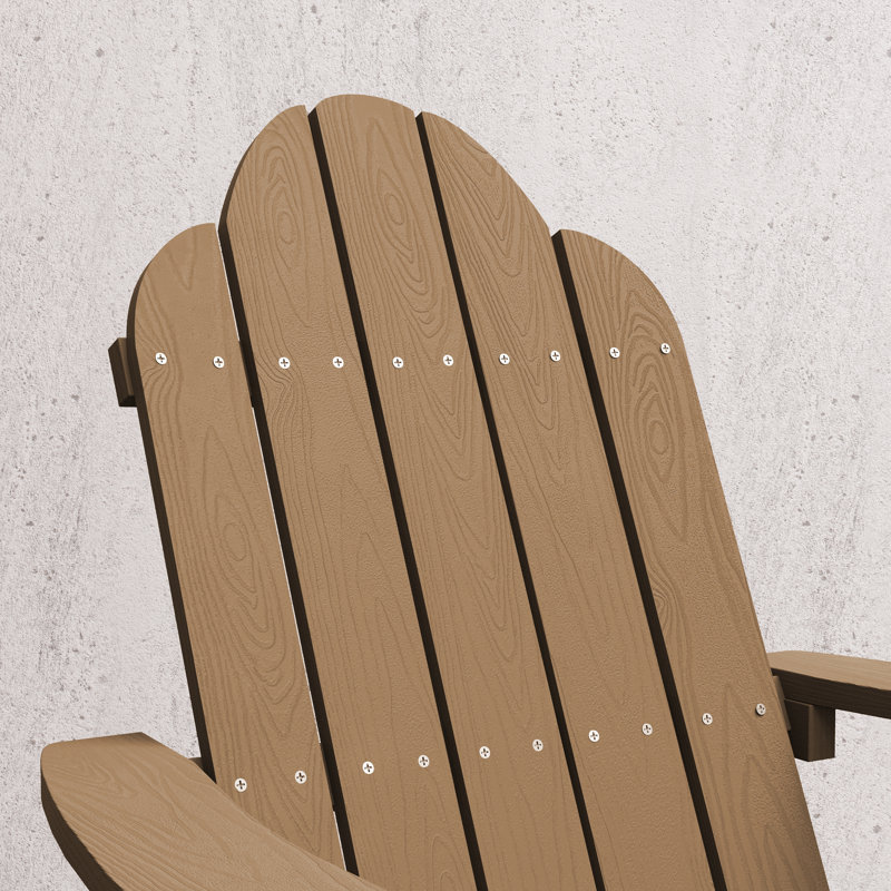 Bickford 30'' W Plastic Adirondack Chair, Yellow