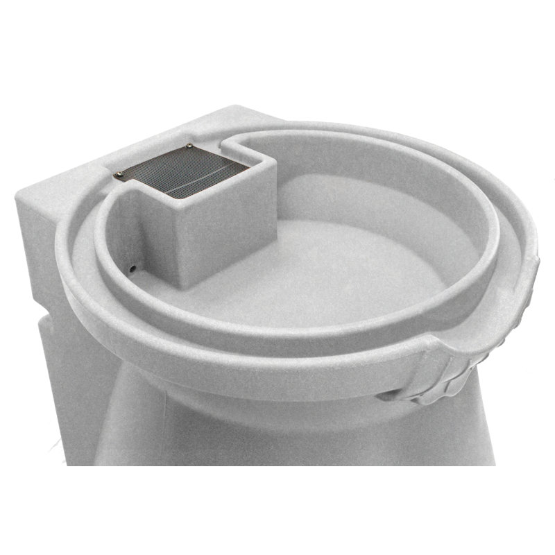 Urne d'assistant 65 gallons Baril de pluie, Granite pâle