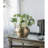 11x11x9" Aluminum Chisel Flower Vase,