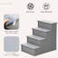 Escalier pour animal de compagnie, gris - Coussin moelleux pour le confort de l'animal, rampe de levage jusqu'à 22 lb