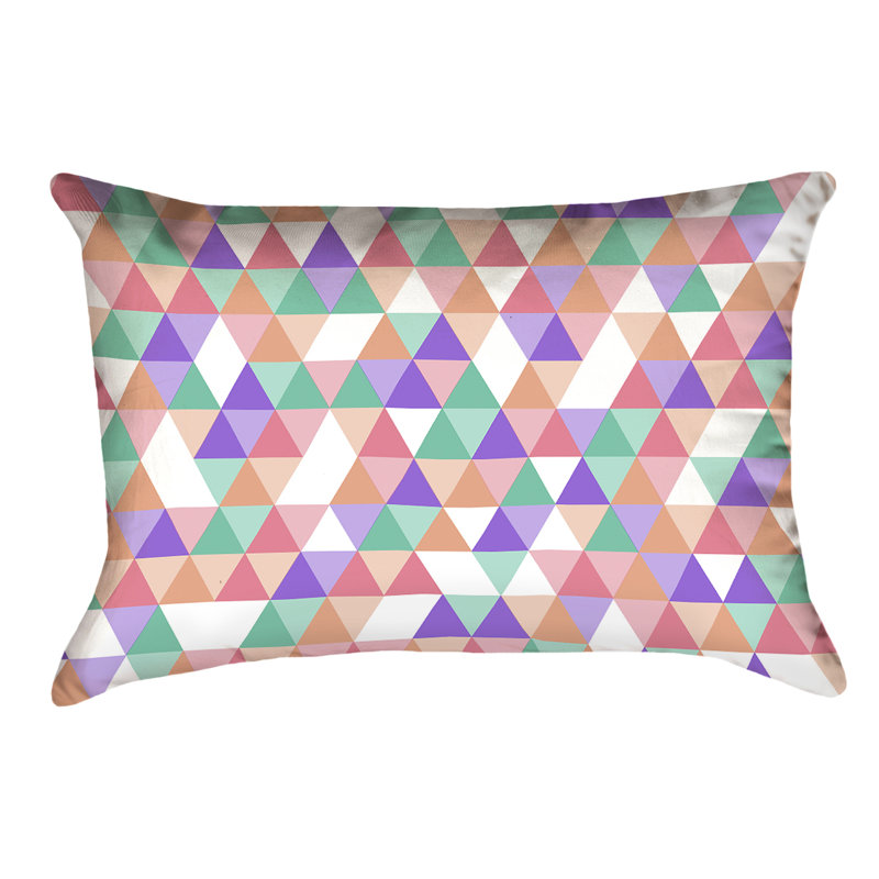 Coussin Katelyn Elizabeth, Polyester sergé, Rose / orange