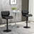 Swivel Upholstered Adjustable Height Counter Stool with Metal Frame-407801590