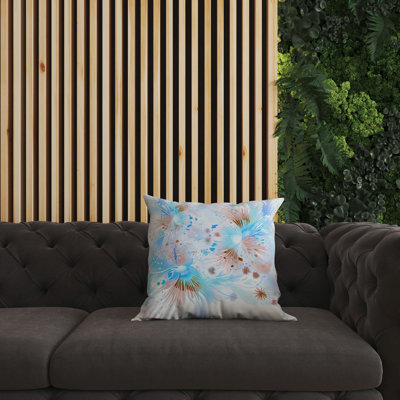 Vibrant Brushstrokes Broadcloth Throw Pillow