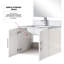 24 po L x P 22 po. Meuble-lavabo blanc brillant, comptoir en marbre, robinet, meuble-lavabo 18 pièces, matériau de fabrication avec résistance aux rayures et aux taches-1708455470-1708455464