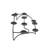 Heart 10.5'' H Metal Tabletop Candelabra