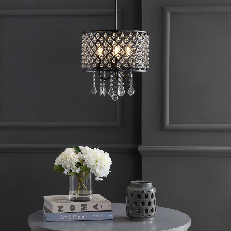 Lustre tambour Colletti, H 13,75 po x l 13 po x P 13 po