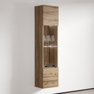Fly 15.75" Type-42 Floating Oak Bookcase