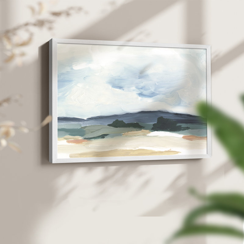 Pastel Vista II -Framed Print - Restickable, 11" H x 14" W, White