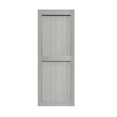 MDF Barn Door, Solid Barn Door Slab Covered with Water-Proof PVC Surface, Simple assembly, Door Only