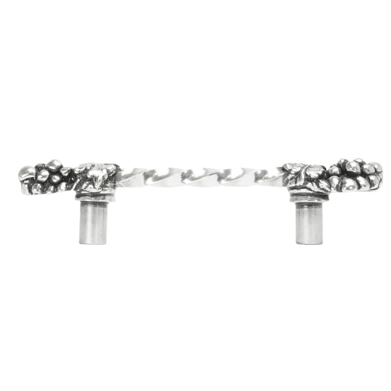 Poignée large Bacchus, Argent argent, 3"