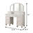 47.4" W Transitional Vanity W/ Stool, White-340820373