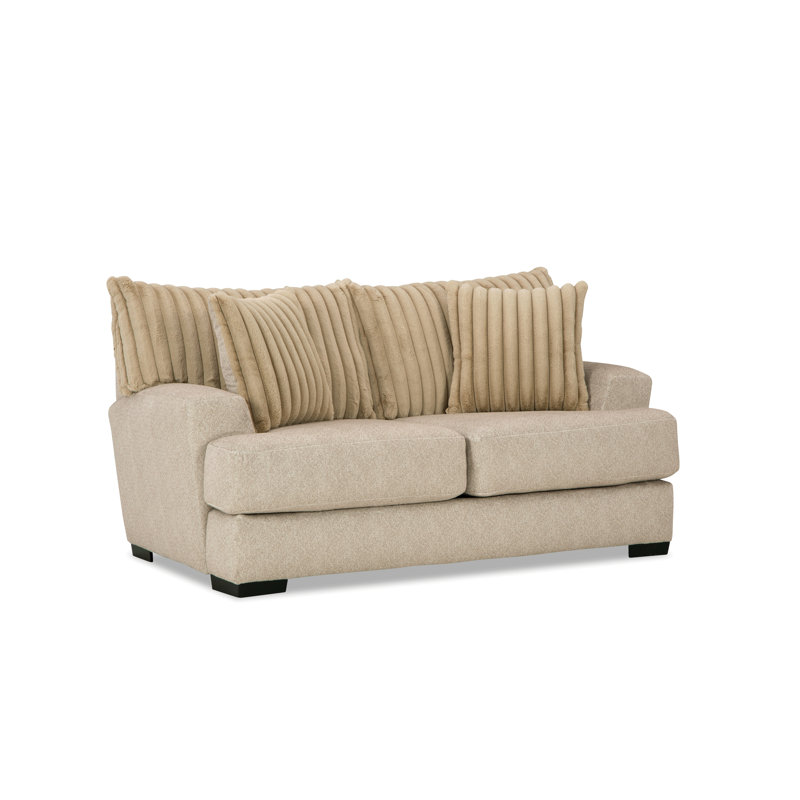 Causeuse 72 po Yahne, Chenille brun