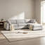 Canapé modulaire rembourré avec repose-pieds 4 pièces Nuccio-112602354