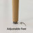 24" Upholstered Boucle Counter Stools With Arms (Set of 3)