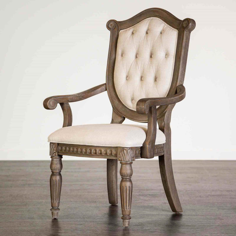 Chaise à accoudoirs rustiques 2 pièces