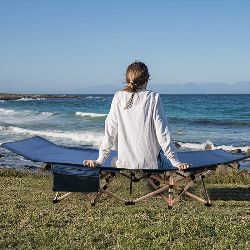 Lit de camp pliant, Bleu marine
