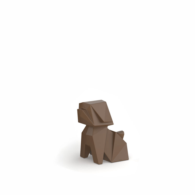 Dog Plastic Garden Statue, Brown