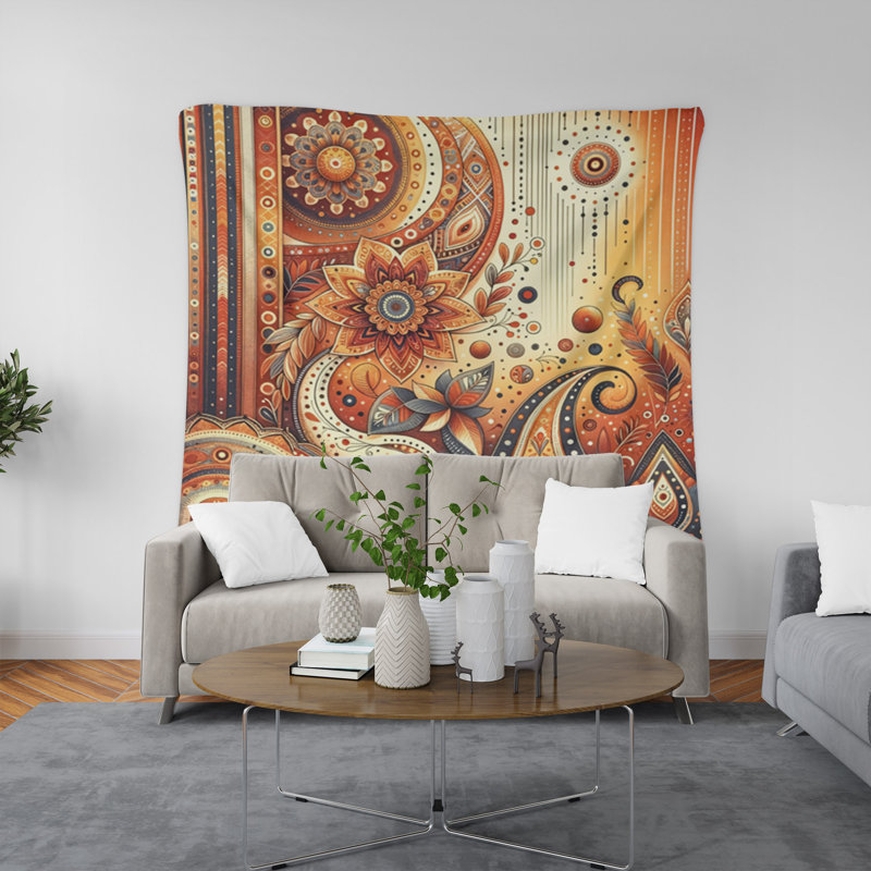 Tapisserie murale, H 80 po x l 68 po x P 0,8 po
