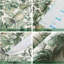 Peel and Stick Wallpaper 41 cm x 12 m, White Green Floral Contact Paper, Waterproof Removable Self Adhesive Sticky Back Plastic